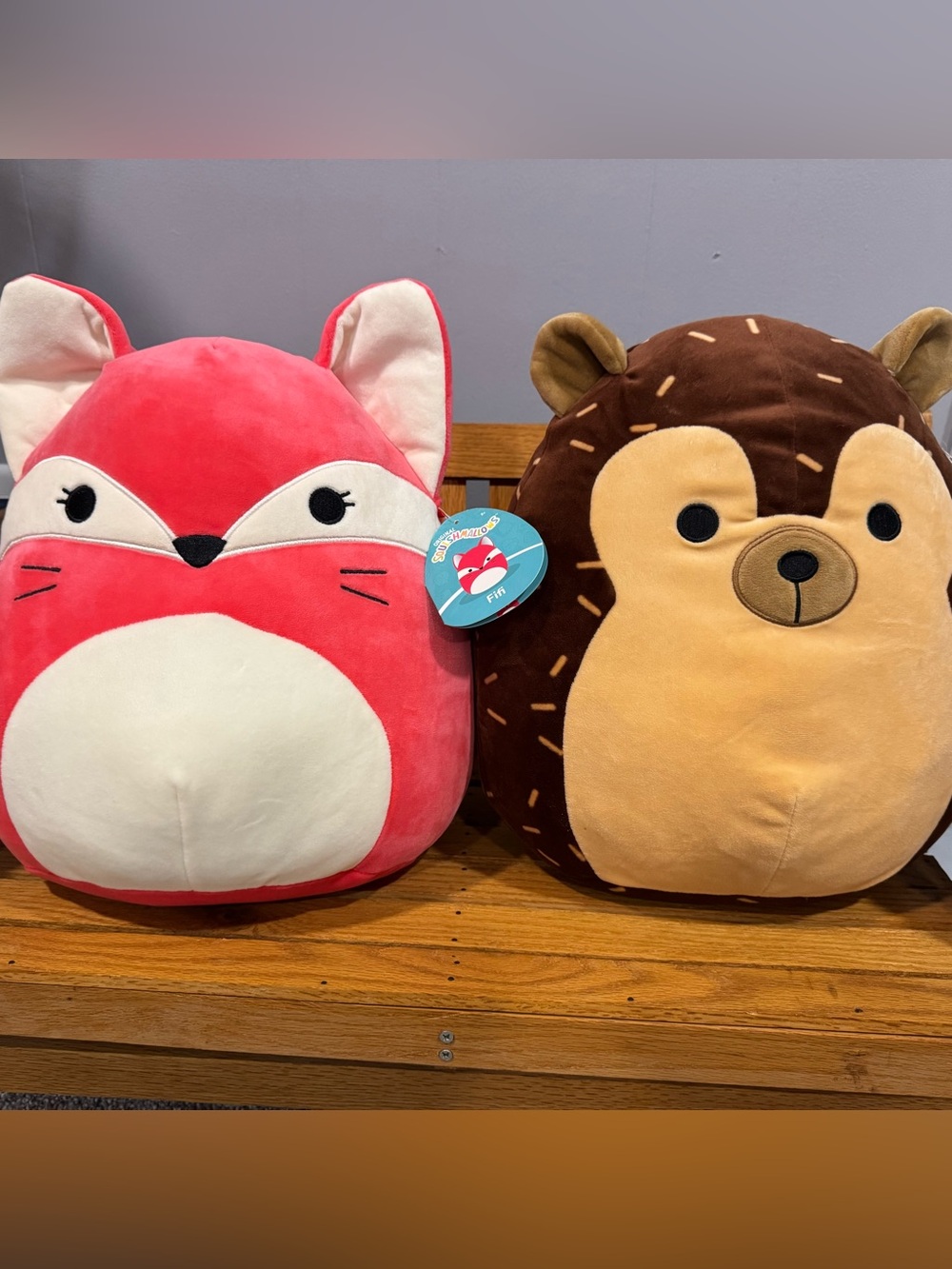 Two Large Squishmallows- 14 in. NWT (Fifi and Hans)